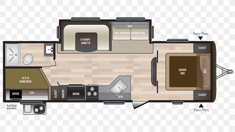 Campervans Caravan Keystone RV Co Trailer Dinette, PNG, 1828x1028px, Campervans, Bed, Bunk Bed, Camping, Caravan Download Free