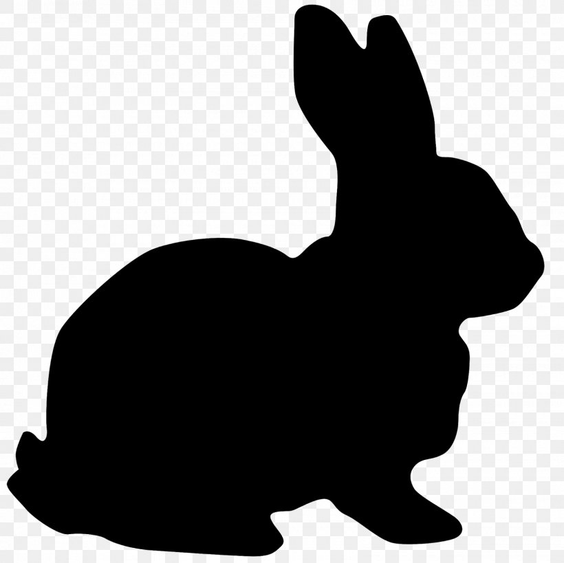 Easter Bunny Hare White Rabbit Clip Art, PNG, 1600x1600px, Easter Bunny, Black, Black And White, Carnivoran, Dog Like Mammal Download Free