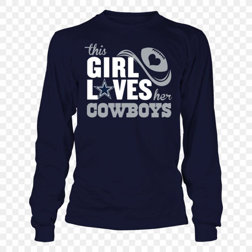 Long-sleeved T-shirt Dallas Cowboys West Virginia Mountaineers Football, PNG, 1000x1000px, Tshirt, Active Shirt, American Football, Brand, Clothing Download Free
