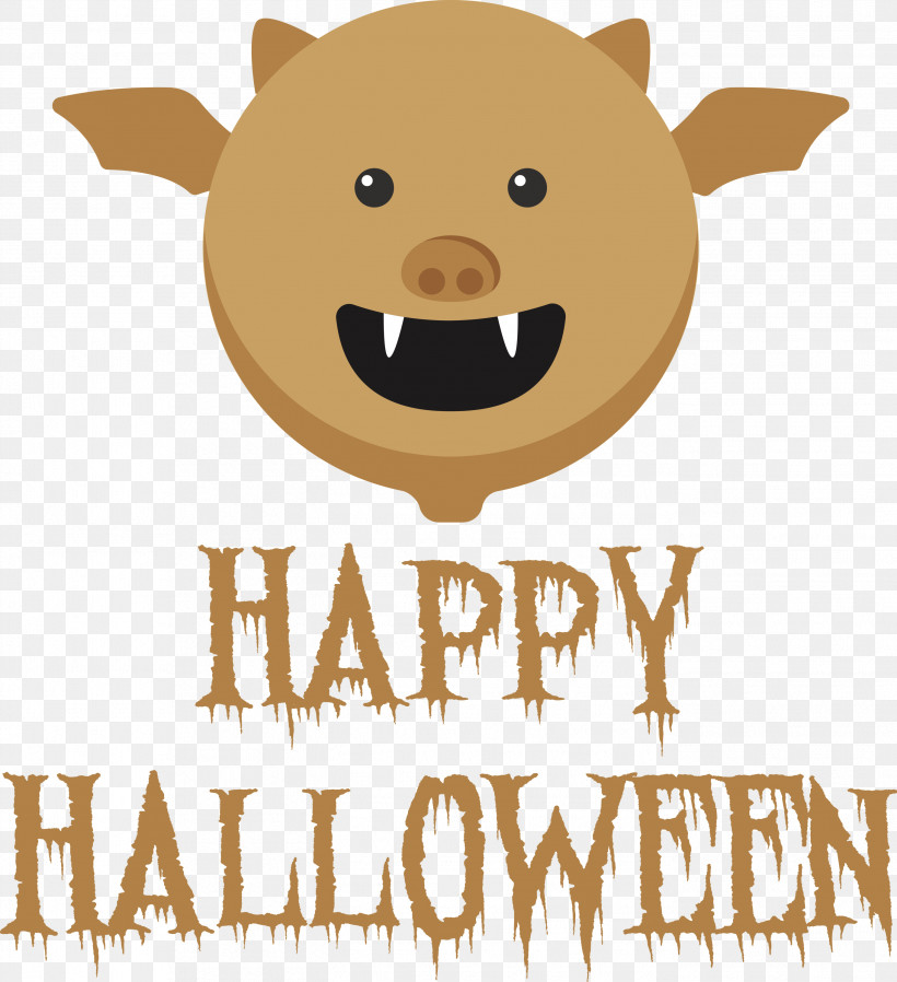 Happy Halloween, PNG, 2739x3000px, Happy Halloween, Biology, Cartoon, Dog, Happiness Download Free