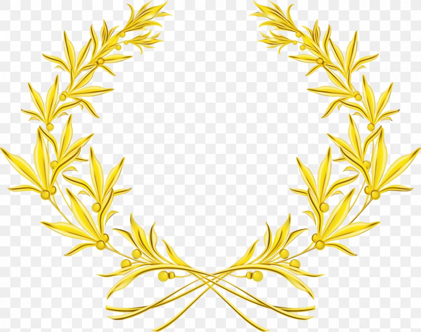Olive Wreath Laurel Wreath Olive Branch Drawing, PNG, 1200x948px, Watercolor, Bay Laurel, Branch, Drawing, Gold Download Free