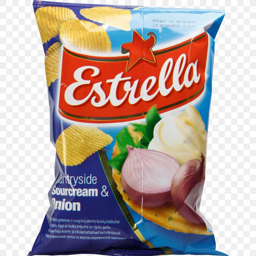Potato Chip Cream Vegetarian Cuisine Estrella Flavor, PNG, 1024x1024px, Potato Chip, Cream, Dairy Product, Estrella, Flavor Download Free