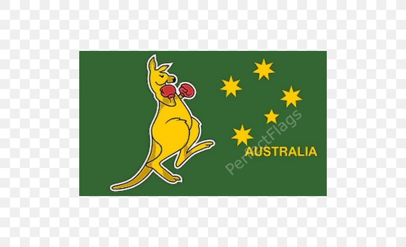Boxing Kangaroo Flag Of Australia, PNG, 500x500px, Boxing Kangaroo, Australia, Australian Aboriginal Flag, Australian Olympic Committee, Australian Red Ensign Download Free