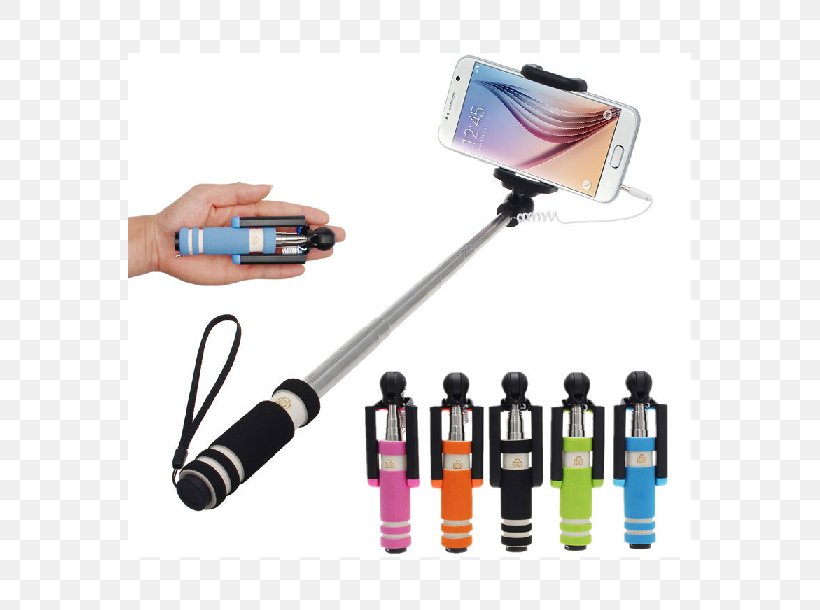 IPhone 7 Selfie Stick Mobile Phone Accessories Monopod, PNG, 610x610px, Iphone 7, Bluetooth, Camera Accessory, Camera Phone, Computer Accessory Download Free