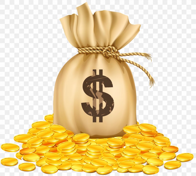 Gold Bag Coin Clip Art, PNG, 2741x2457px, Gold, Bag, Coin, Commodity, Drawing Download Free