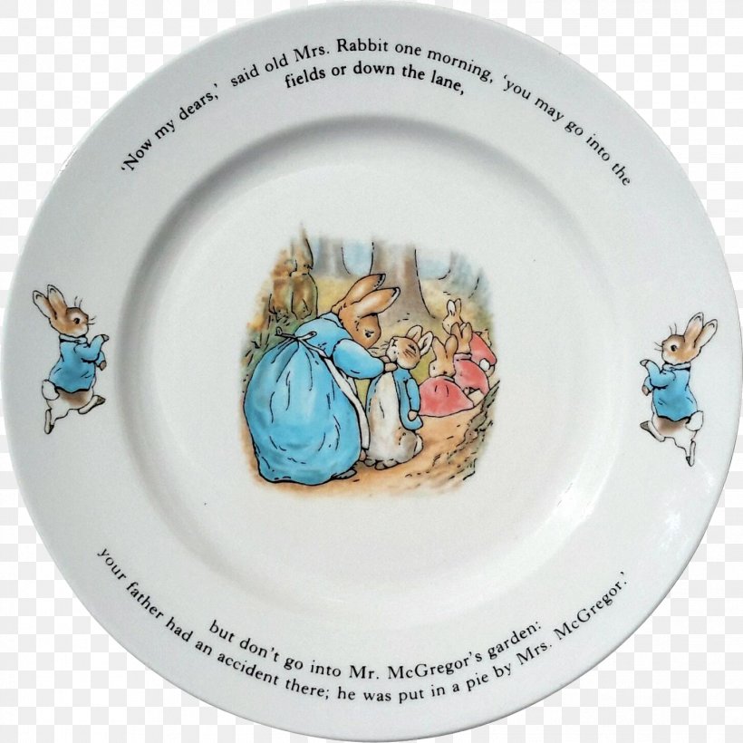 The Tale Of Peter Rabbit Plate Porcelain Mrs. Rabbit, PNG, 1449x1449px, Peter Rabbit, Bone China, Bowl, Ceramic, Dishware Download Free