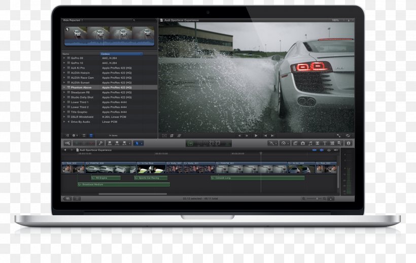 MacBook Pro Final Cut Pro X Final Cut Studio Apple, PNG, 2060x1302px, Macbook Pro, Apple, Avchd, Brand, Compressor Download Free