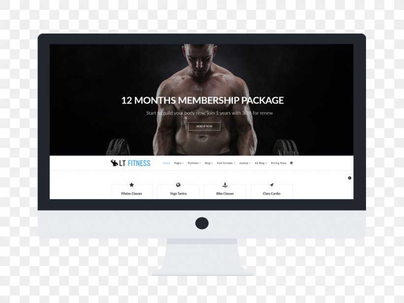 Responsive Web Design Life Time Fitness Template WordPress Physical Fitness, PNG, 1000x750px, Responsive Web Design, Brand, Business, Computer Monitor, Computer Monitors Download Free