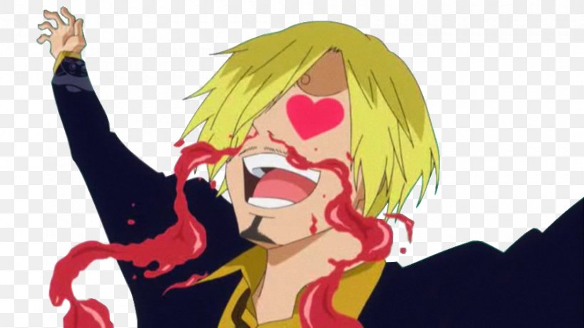 Vinsmoke Sanji Monkey D. Luffy Roronoa Zoro Nosebleed One Piece, PNG, 900x506px, Watercolor, Cartoon, Flower, Frame, Heart Download Free