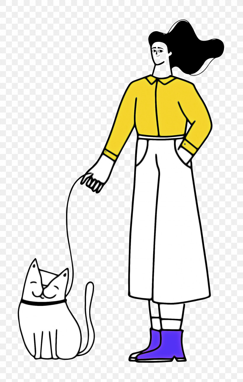 Walking The Cat, PNG, 1588x2500px, Meter, Cartoon, Dress, Happiness, Headgear Download Free