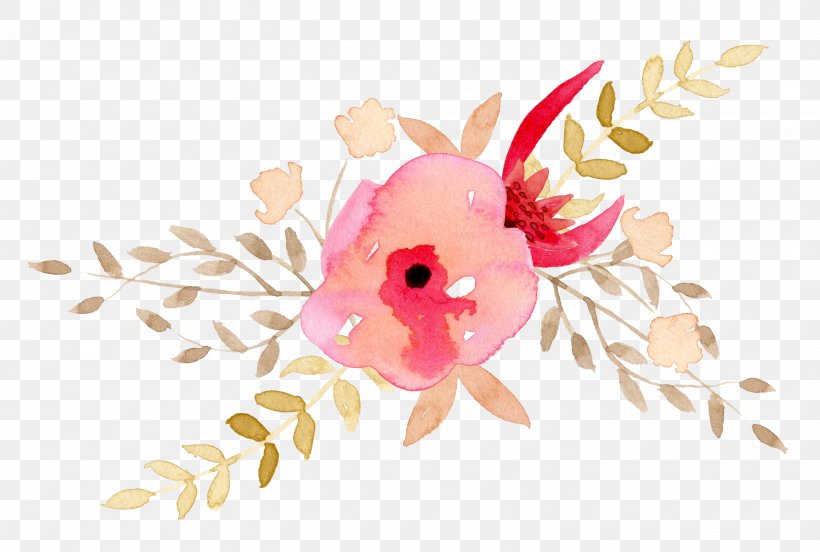 Watercolor Painting Flower Clip Art, PNG, 2828x1905px, Watercolor Painting, Computer Software, Dots Per Inch, Fish, Flower Download Free