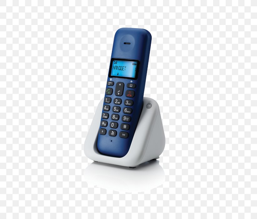 Telephone Digital Enhanced Cordless Telecommunications Home & Business Phones Wireless Motorola T301 Black Hardware/Electronic, PNG, 700x700px, Telephone, Answering Machine, Caller Id, Cellular Network, Communication Download Free