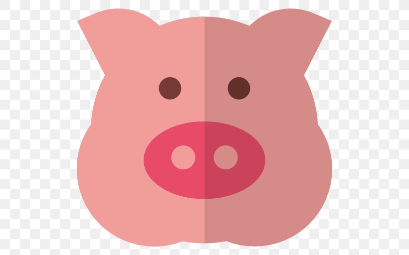 Domestic Pig Icon, PNG, 512x512px, Domestic Pig, Animal, Carnivoran, Cartoon, Dog Like Mammal Download Free