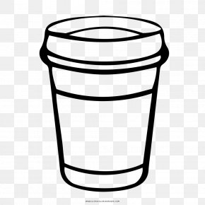 Line Art Drawing Cup Black And White Coloring Book, PNG, 1000x1000px ...