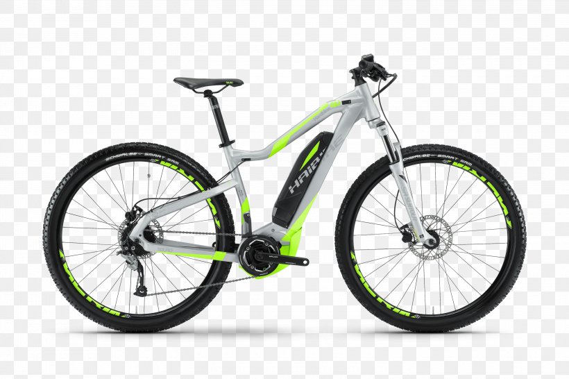 Haibike Electric Bicycle Bicycle Shop Mountain Bike, PNG, 3000x2000px, Haibike, Automotive Tire, Bicycle, Bicycle Accessory, Bicycle Cranks Download Free