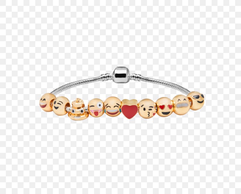 Charm Bracelet Creativity For Kids Emoji Bracelets Kit Jewellery Gold, PNG, 660x660px, Watercolor, Cartoon, Flower, Frame, Heart Download Free