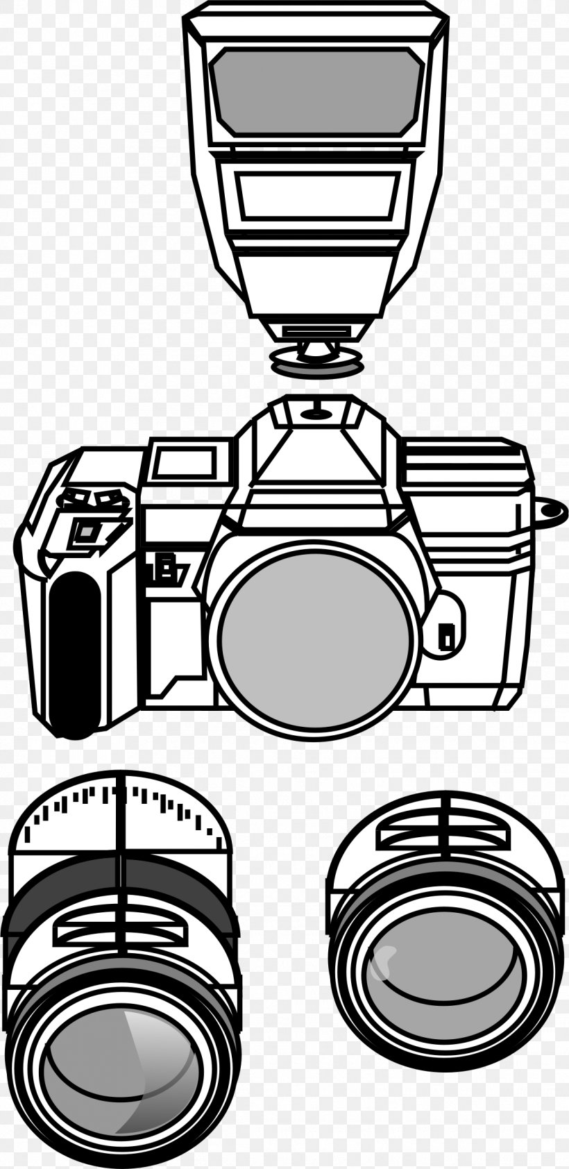 Clip Art Vector Graphics Image Camera Photography, PNG, 1144x2350px, Camera, Artwork, Auto Part, Automotive Design, Black And White Download Free