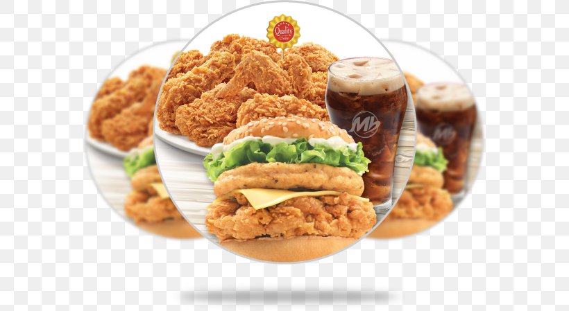 Fast Food Malaysian Cuisine KFC Marrybrown Restaurant, PNG, 585x449px, Fast Food, American Food, Appetizer, Cuisine, Dish Download Free