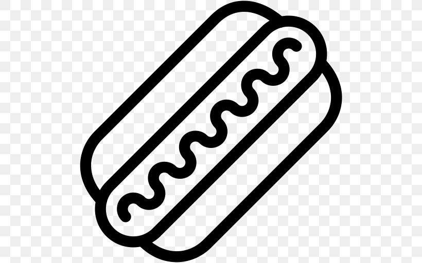 Hot Dog Fast Food Junk Food Hamburger, PNG, 512x512px, Hot Dog, Area, Black And White, Body Jewelry, Chili Con Carne Download Free