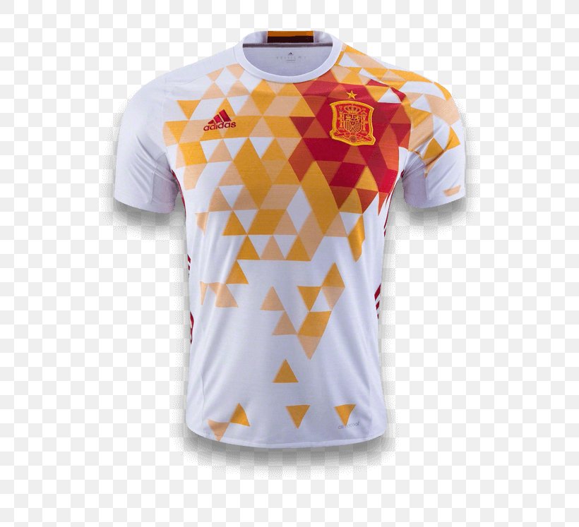 T-shirt Spain National Football Team Jersey Adidas, PNG, 573x747px, 2016, Tshirt, Active Shirt, Adidas, Clothing Download Free
