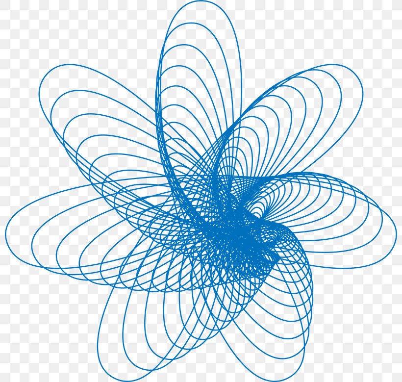 Vector Graphics Drawing Spirograph Curve Image, PNG, 800x779px, Drawing, Blue, Curve, Dakimakura, Line Art Download Free