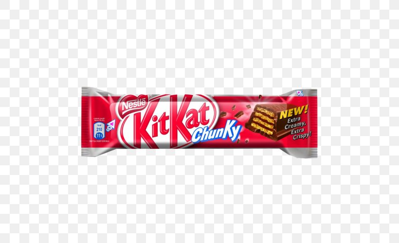 Chocolate Bar Nestlé Chunky Kit Kat Milk, PNG, 500x500px, Chocolate Bar, Aero, Cake, Candy Bar, Caramel Download Free