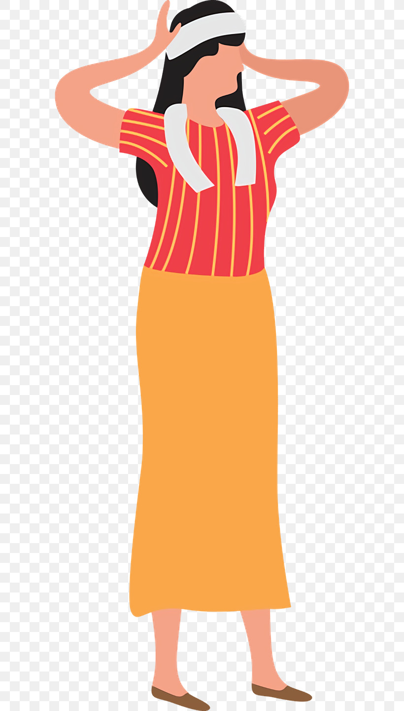 Dress Headgear Costume Clothing Character, PNG, 720x1440px, Dress, Character, Character Created By, Clothing, Costume Download Free
