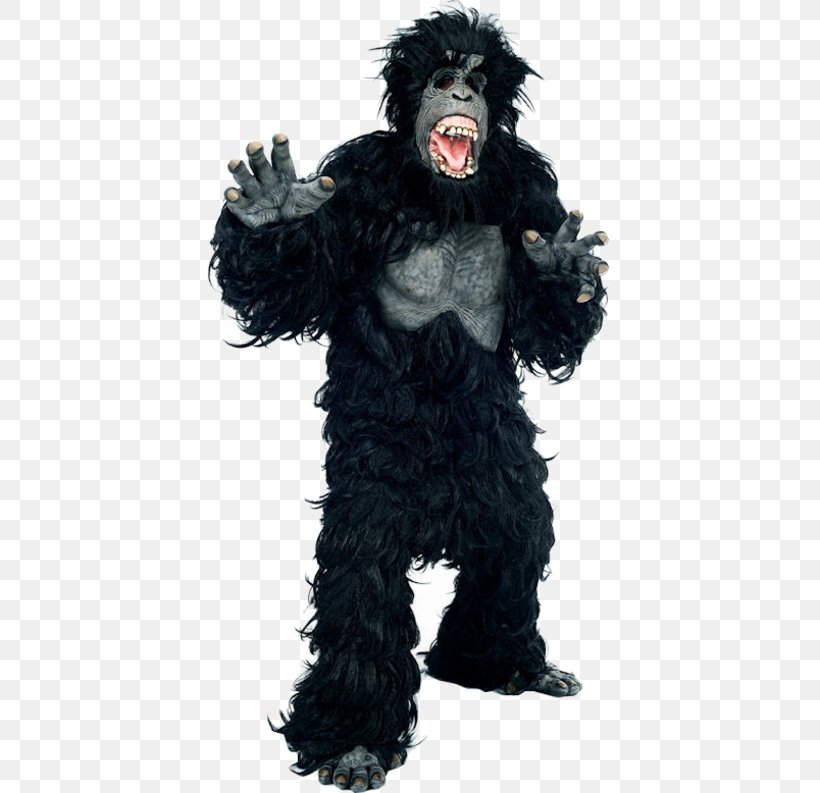 Gorilla Suit Costume Orangutan Mask, PNG, 500x793px, Gorilla, Ape, Black Russian Terrier, Costume, Costume Party Download Free