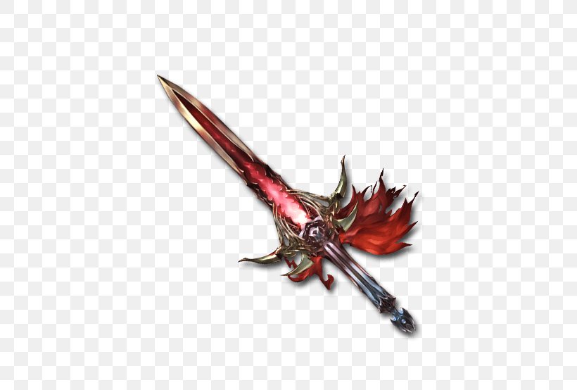 Granblue Fantasy Sword Weapon Dagger Wikia, PNG, 640x554px, Watercolor, Cartoon, Flower, Frame, Heart Download Free