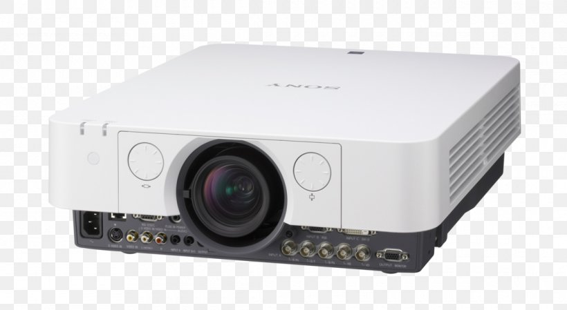 Multimedia Projectors WUXGA 3LCD Sony VPL FHZ65 LCD Projector, PNG, 1140x625px, Multimedia Projectors, Audio Receiver, Electronic Device, Electronics, Electronics Accessory Download Free