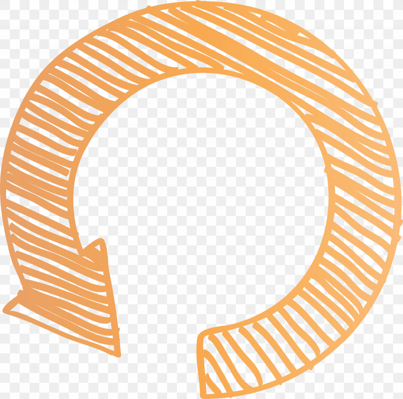 Orange, PNG, 3000x2977px, Circle Arrow, Arrow, Circle, Orange, Paint Download Free