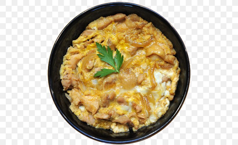 Oyakodon Donburi Vegetarian Cuisine Japanese Cuisine Hainanese Chicken Rice, PNG, 500x500px, Oyakodon, Asian Food, Bowl, Commodity, Cooked Rice Download Free