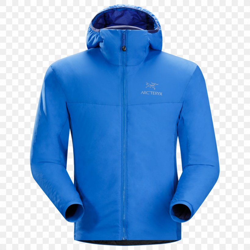 Hoodie Arc'teryx Jacket Polar Fleece, PNG, 1000x1000px, Hoodie, Active Shirt, Blue, Bluza, Breathability Download Free