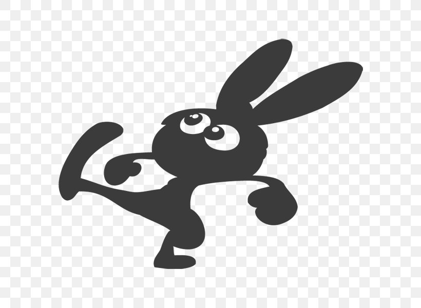 Monochrome Wing Logo, PNG, 600x600px, Rabbit, Black And White, Cartoon, Comics, Logo Download Free