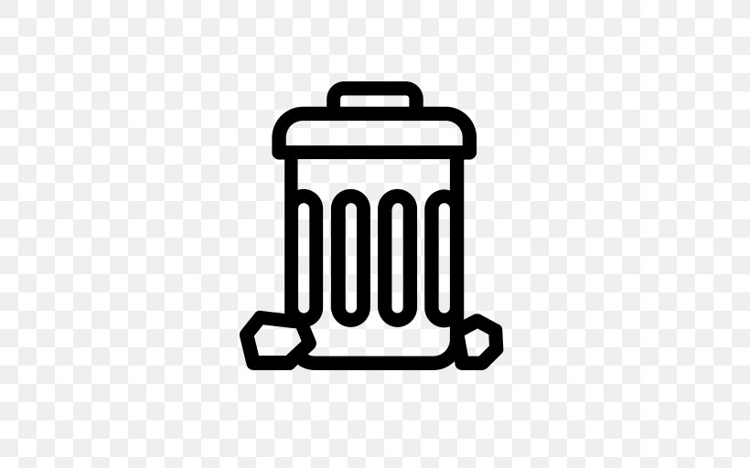 Rubbish Bins & Waste Paper Baskets Plastic, PNG, 512x512px, Rubbish Bins Waste Paper Baskets, Area, Black And White, Brand, Litter Download Free