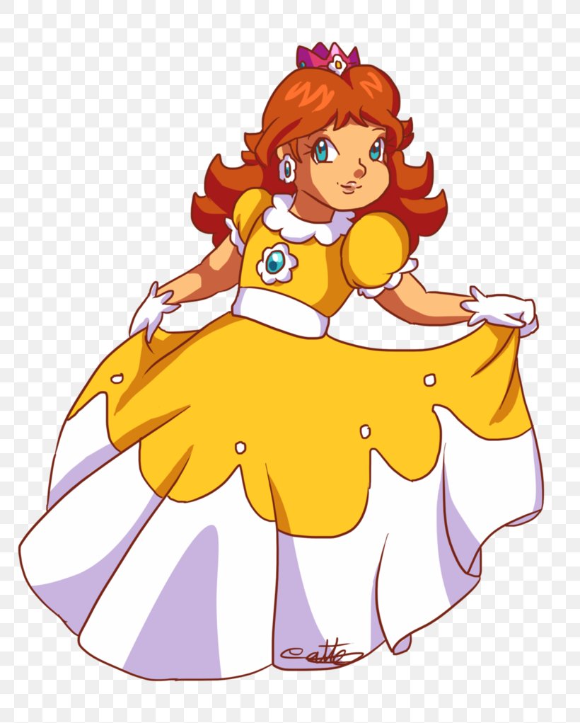 Princess Daisy Luigi Super Princess Peach Mario, PNG, 783x1021px, Princess Daisy, Art, Artwork, Cartoon, Clothing Download Free