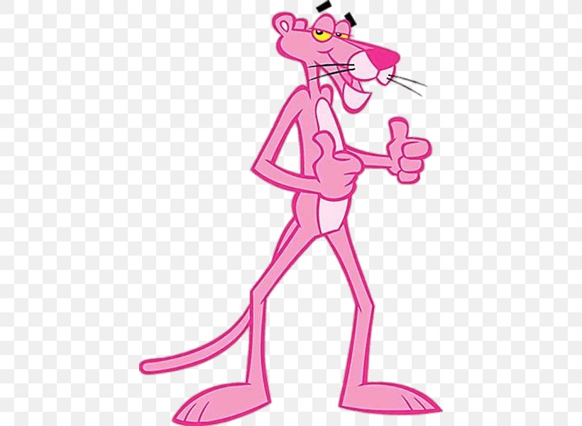 The Pink Panther Thumb Signal Woodstock Snoopy, PNG, 428x600px, Pink Panther, Animated Cartoon, Area, Art, Artwork Download Free