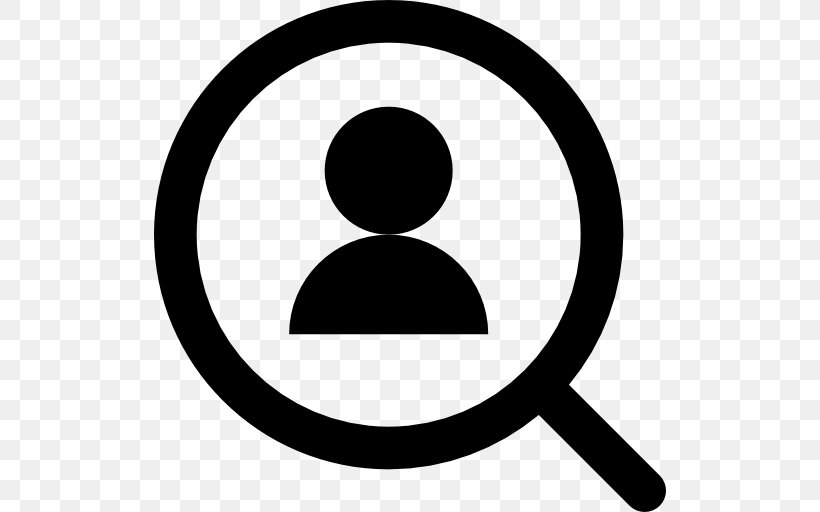 Human Resource, PNG, 512x512px, Icon Design, Area, Black, Black And White, Magnifier Download Free