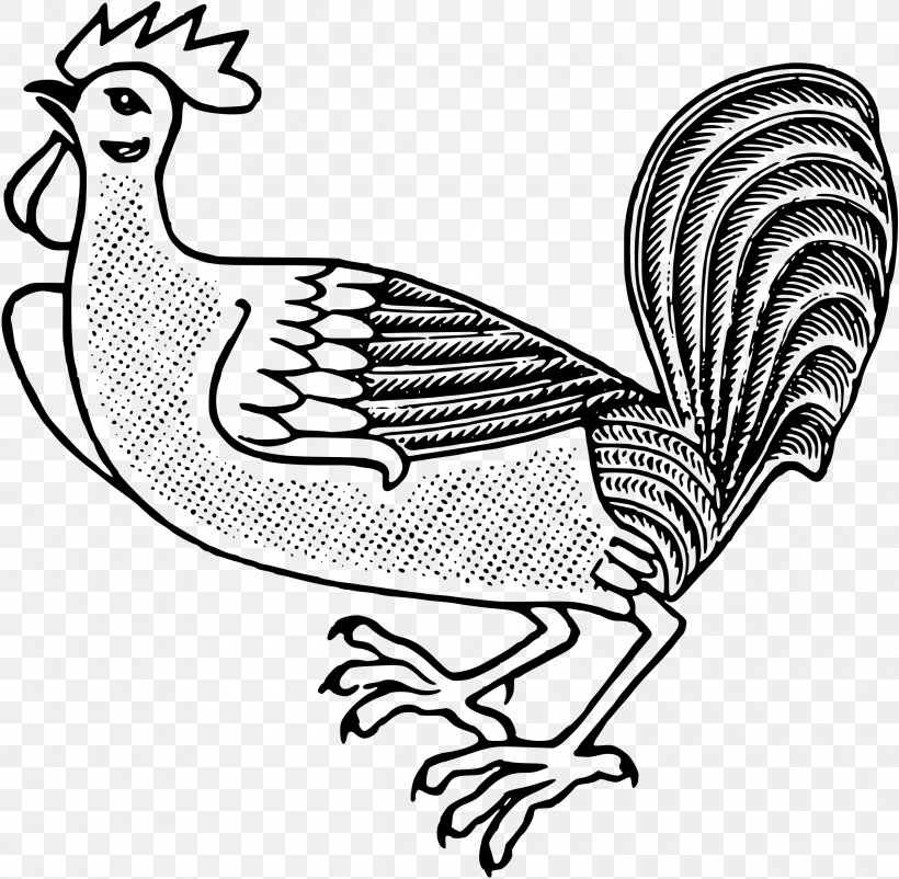 Rooster Chicken Bird Fowl Clip Art, PNG, 2400x2348px, Rooster, Art, Artwork, Beak, Bird Download Free