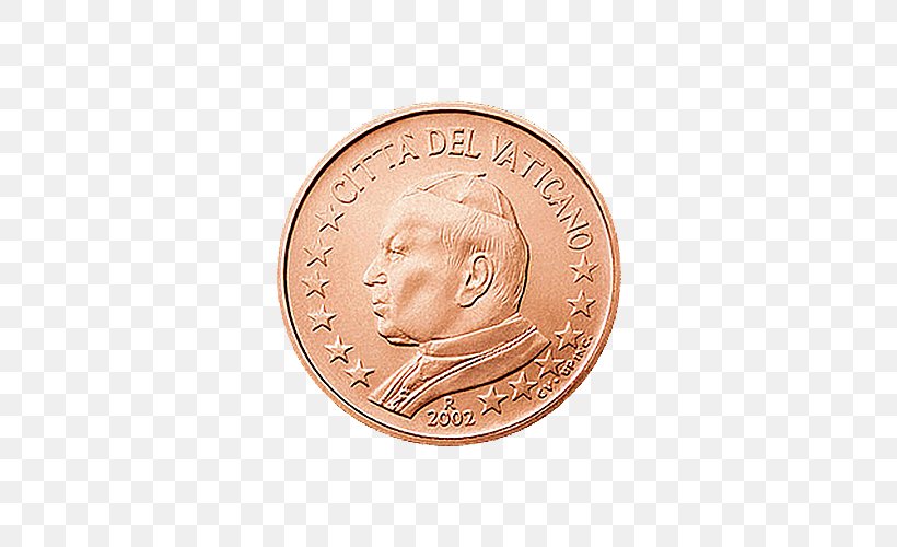 1 Cent Euro Coin Vatican City Copper 2 Euro Cent Coin, PNG, 500x500px, 1 Cent Euro Coin, 2 Euro Cent Coin, 2 Euro Commemorative Coins, 5 Cent Euro Coin, Coin Download Free