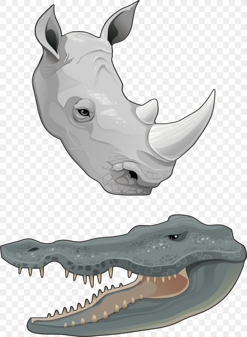 Rhinoceros Horn Euclidean Vector Animal, PNG, 1054x1438px, Rhinoceros, Amphibian, Animal, Cartoon, Head Download Free