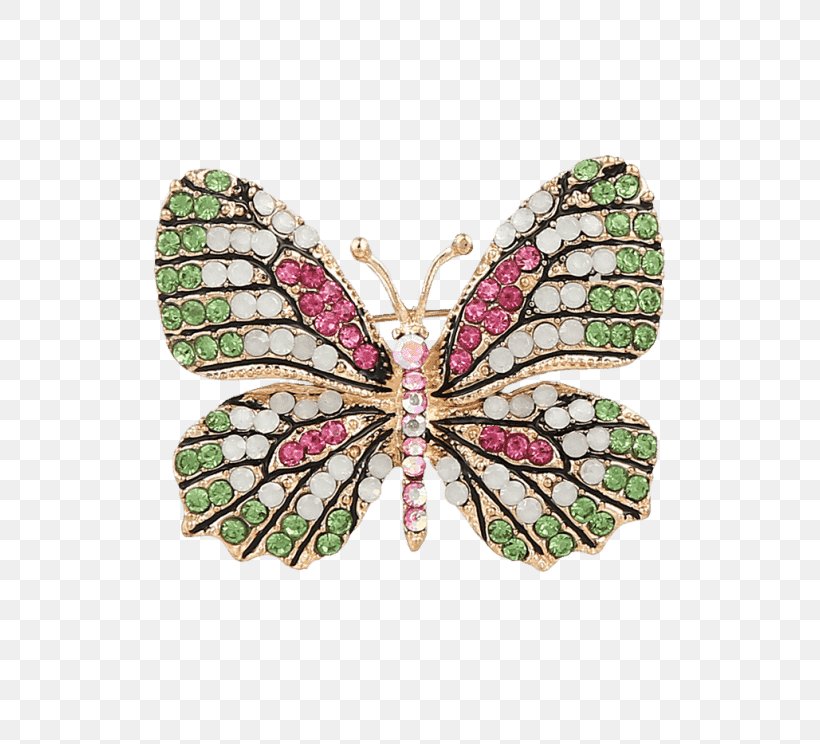 Earring T-shirt Brooch Jewellery Clothing Accessories, PNG, 558x744px, Earring, Brilliant, Brooch, Brushfooted Butterfly, Butterfly Download Free