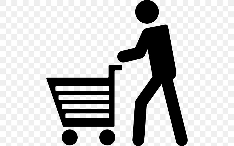 Shopping Cart, PNG, 512x512px, Shopping Cart, Area, Black And White, Cdr, Communication Download Free