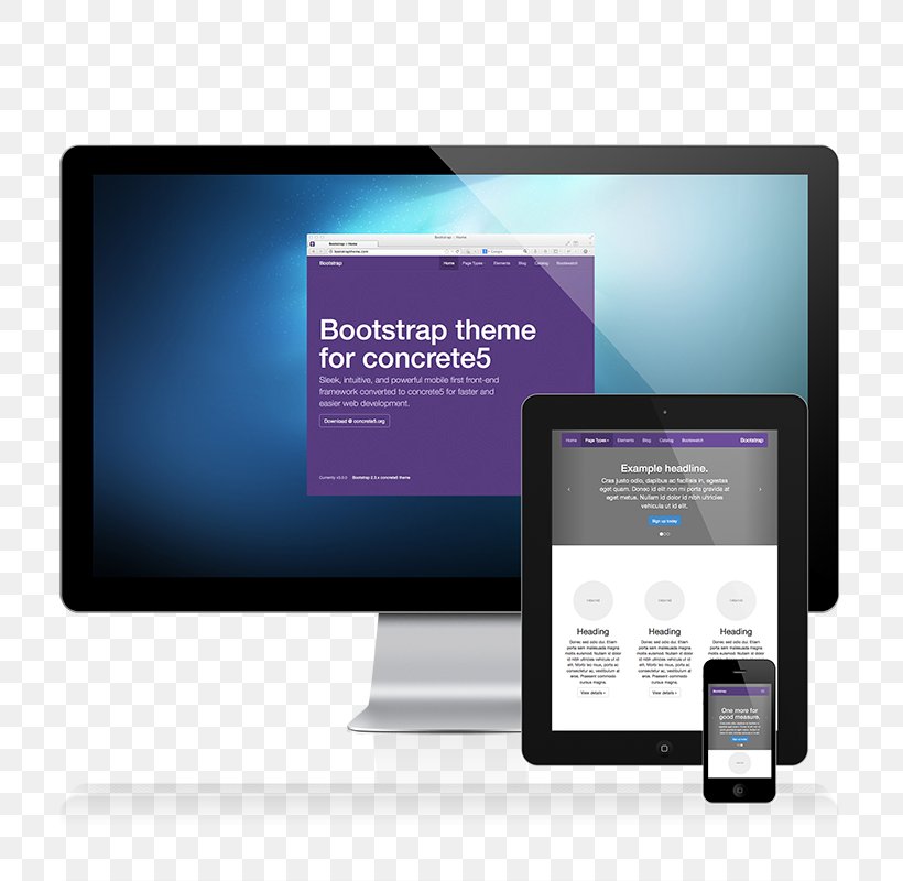 Bootstrap HTML Web Design Cascading Style Sheets, PNG, 800x800px, Bootstrap, Book, Brand, Cascading Style Sheets, Computer Monitor Download Free