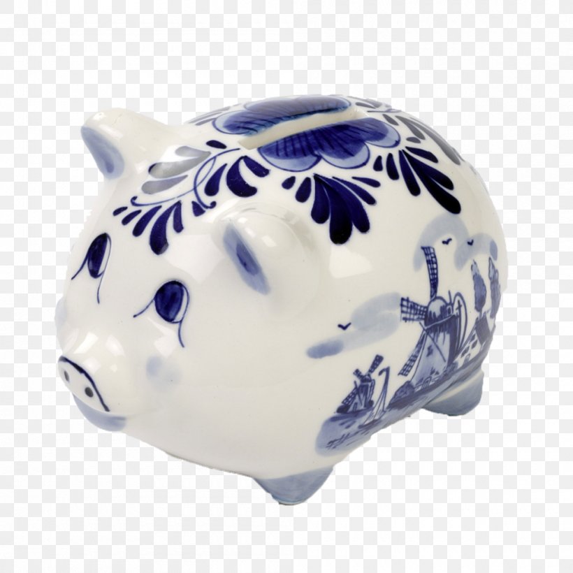 Delftware Piggy Bank Souvenir Ceramic, PNG, 1000x1000px, Delft, Blue And White Porcelain, Blue And White Pottery, Ceramic, Child Download Free