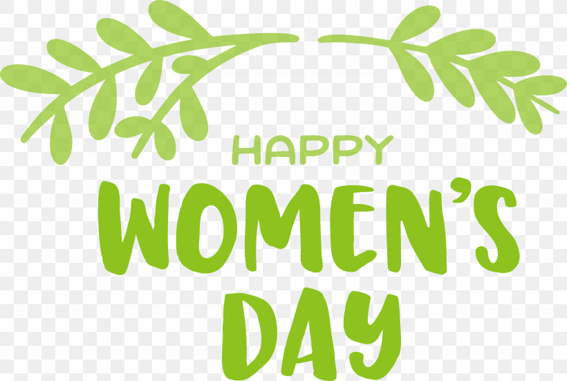 Happy Women’s Day Women’s Day, PNG, 3000x2018px, Leaf, Biology, Green, Logo, Meter Download Free