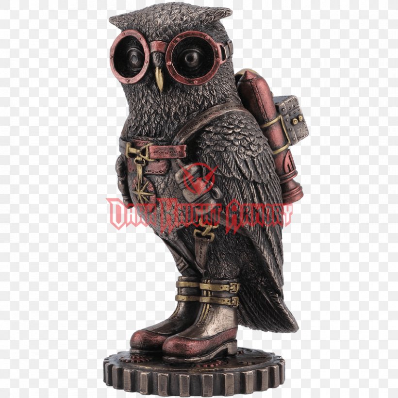 Owl Steampunk Statue Sculpture Gothic Fashion, PNG, 850x850px, Owl, Amazoncom, Art, Bird Of Prey, Bronze Download Free