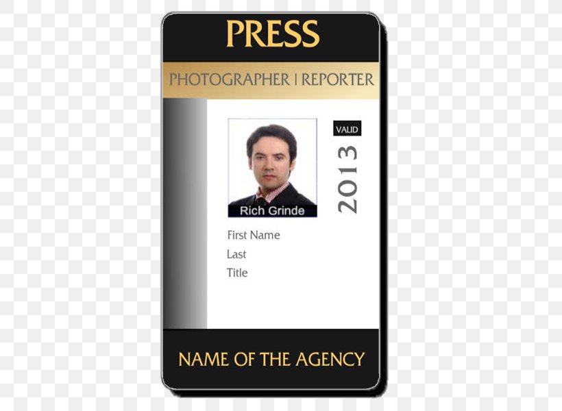 Template Identity Document Photo Identification Photographer Badge, PNG, 600x600px, Template, Badge, Brand, Computer Software, Identity Document Download Free