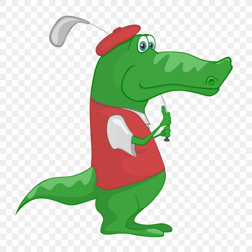 Crocodile Golf Balls Golf Clubs Clip Art, PNG, 1200x1200px, Crocodile, Cartoon, Fictional Character, Golf, Golf Balls Download Free
