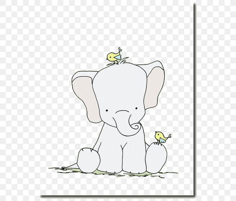 Dog Elephant Clip Art, PNG, 564x699px, Watercolor, Cartoon, Flower, Frame, Heart Download Free